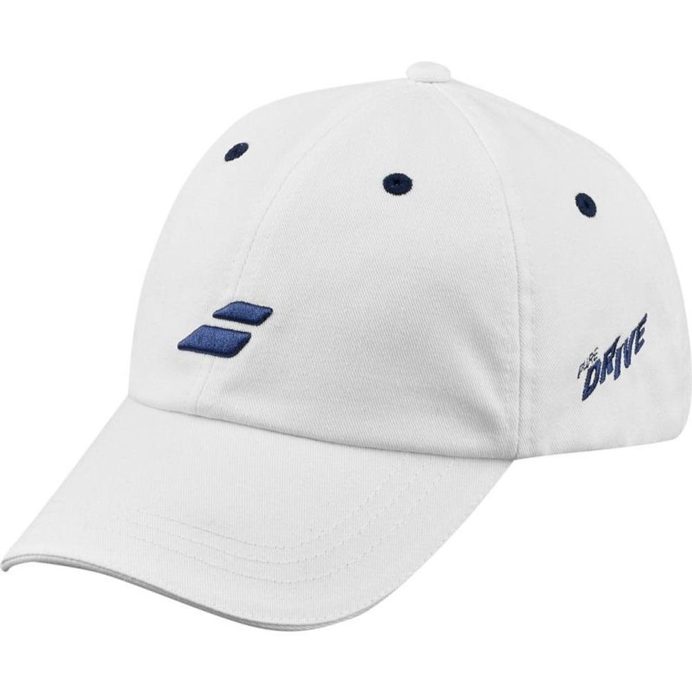 Теннисная кепка Babolat Drive Cotton - white/drive blue