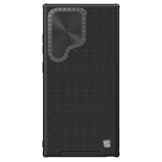 Текстурный чехол от Nillkin с металлической откидной крышкой на смартфон Samsung Galaxy S24 Ultra, серия Textured Prop Case
