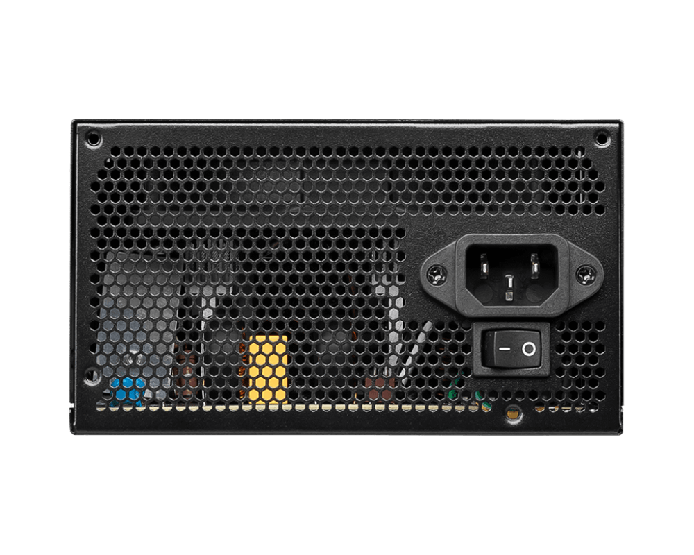 Блок питания MSI  500W, MAG A500DN, Non Modular, ATX, 80+, КПД >80%, Fan 120mm, Черный