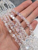 Стекло монетки 6мм с лёгким переливом