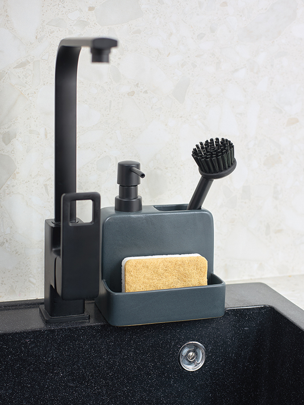 Набор губок для посуды из целлюлозы и кокосового волокна eco sponge, белые, 6 шт.