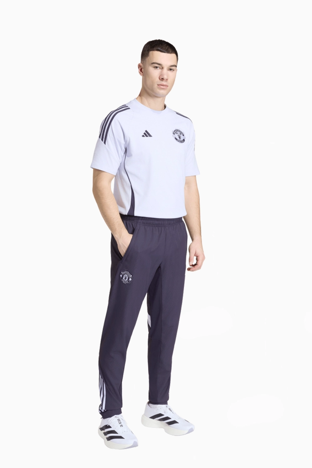 Штаны adidas Manchester United 25/26 Presentation - фиолетовый