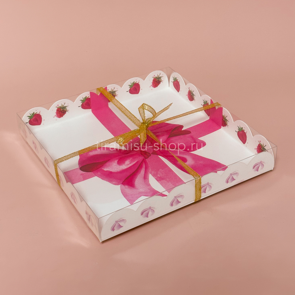 Коробка для десертов «Сладости в подарок», 21 × 21 × 3 см