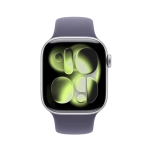 Apple Watch Series 11 GPS 46mm Silver Aluminum Case with Sport Band Purple Fog (Спортивный ремешок цвета Фиолетовый туман) (S/M, 140–190 mm) MEV94