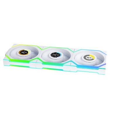 Вентилятор для корпуса Lian Li UNI FAN SL WIRELESS LCD Rev. Blade 3x120mm White G99.12RSLLCD1W3W.00