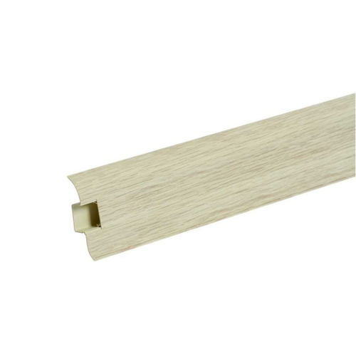 ИДЕАЛ КОМФОРТ Плинтус с кабель-каналом и мягким краем Клен северный 55мм 2,5м