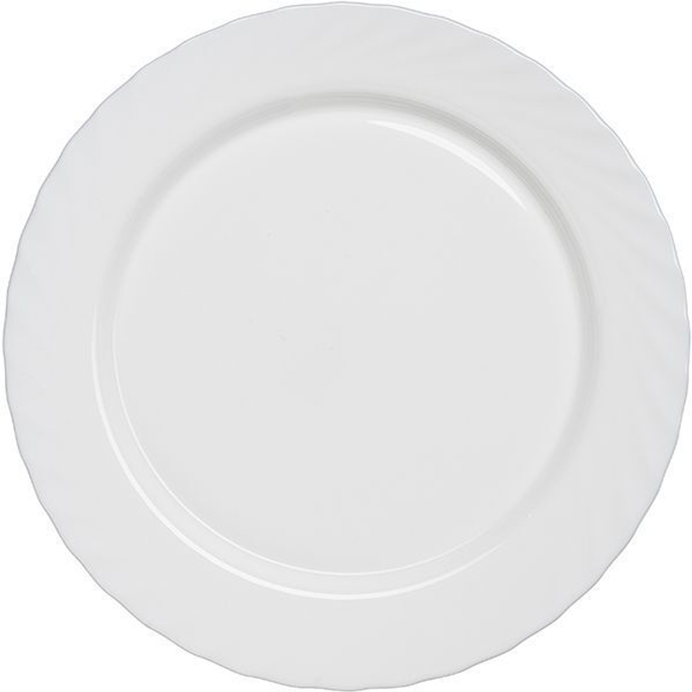 Блюдо «Трианон» круглое;стекло;D=31,H=2см;белый (Цвет: белый)