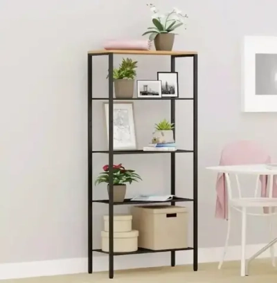 Стеллаж «Торонто», №25, цвет черный, 67*30*146.5см