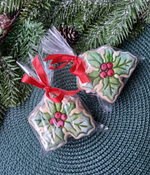 Штамп Лист Пуансеттии №1 Новогодний