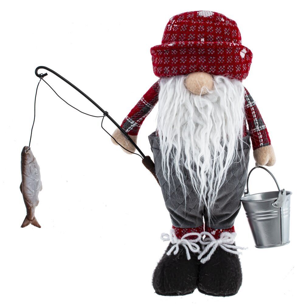 GAEM Игрушка набивная "Гном-рыбак", L23 W9 H29 см