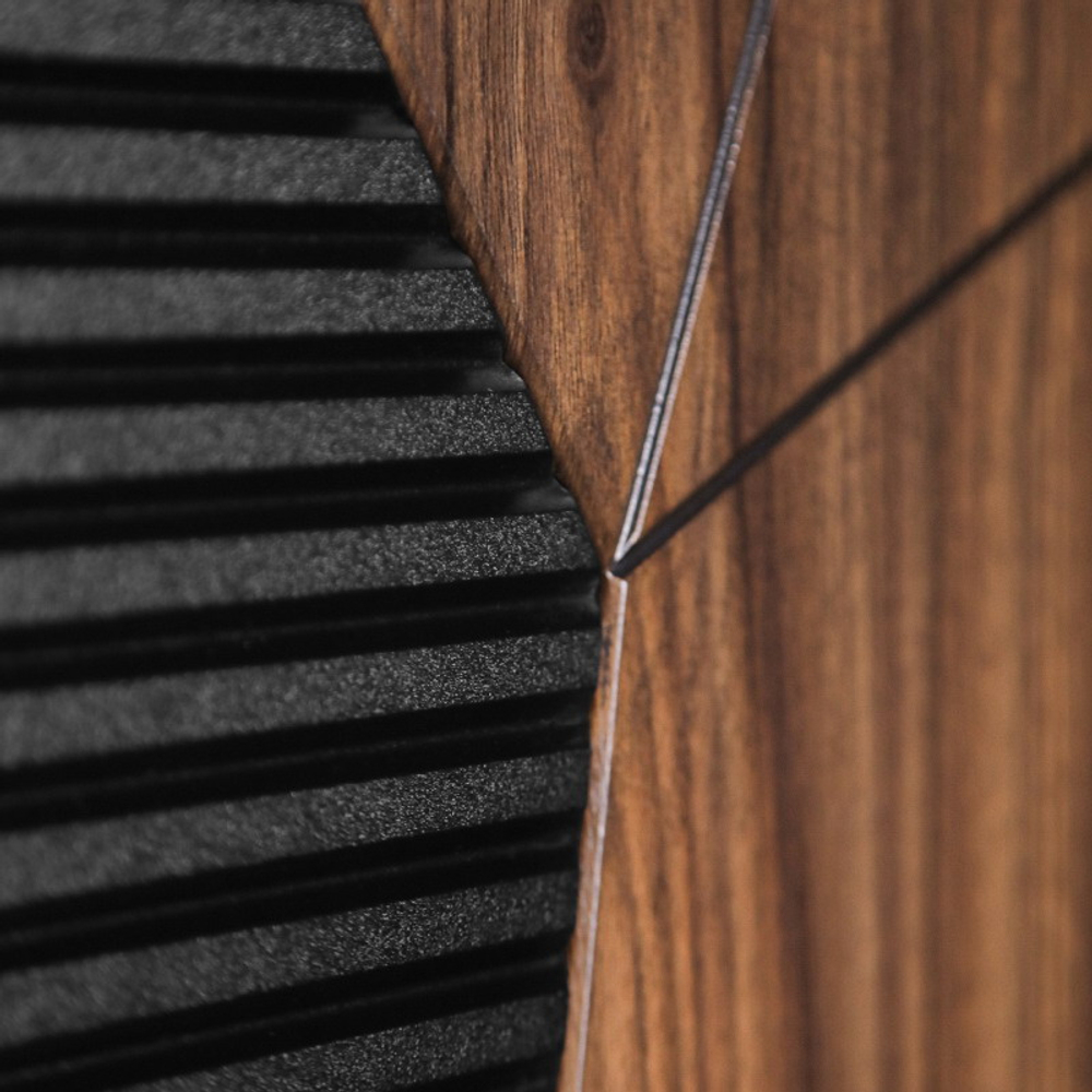 Стальная дверь "Берилл" с зеркалом (биометрический замок Y12). Заказная модель.