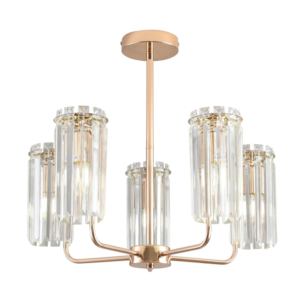 8347/5 CLASSI LN26 155 золото/прозрачный, металл/хрусталь Люстра подвесная E14 5*40W 220V FAVLA