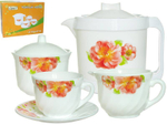 Чайный набор 15 предметов "Шиповник" (59519)