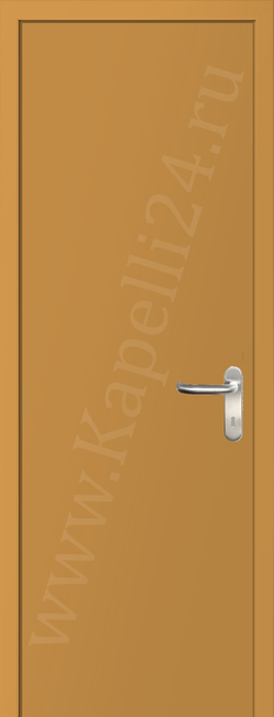 Дверь влагостойкая пластиковая KAPELLI multicolor ДГ RAL 1034 Пастельно-желтый + коробка