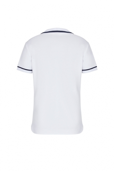 Женское поло EA7 Woman Jersey Polo Shirt - white