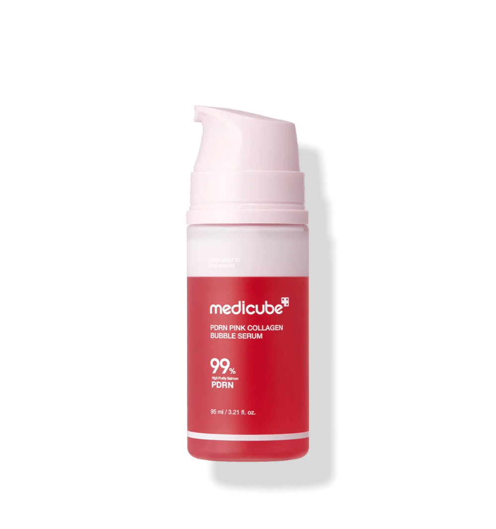 Medicube PDRN Pink Collagen Bubble Serum сыворотка розовая пузырьковая с PDRN и коллагеном