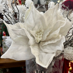 Пуансеттия на стебле белая [Арт.99136]