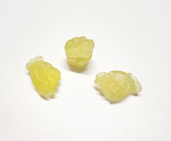 Набор сувенирного мыла желтое "Фиг", 3штуки