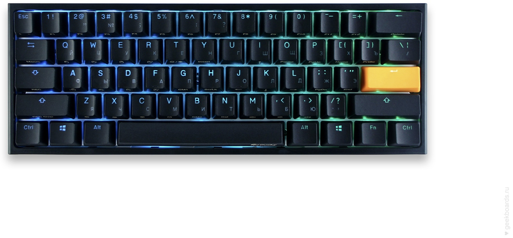 Клавиатура Ducky One 2 Mini DKON2061ST-BRUPDAZT1 черный