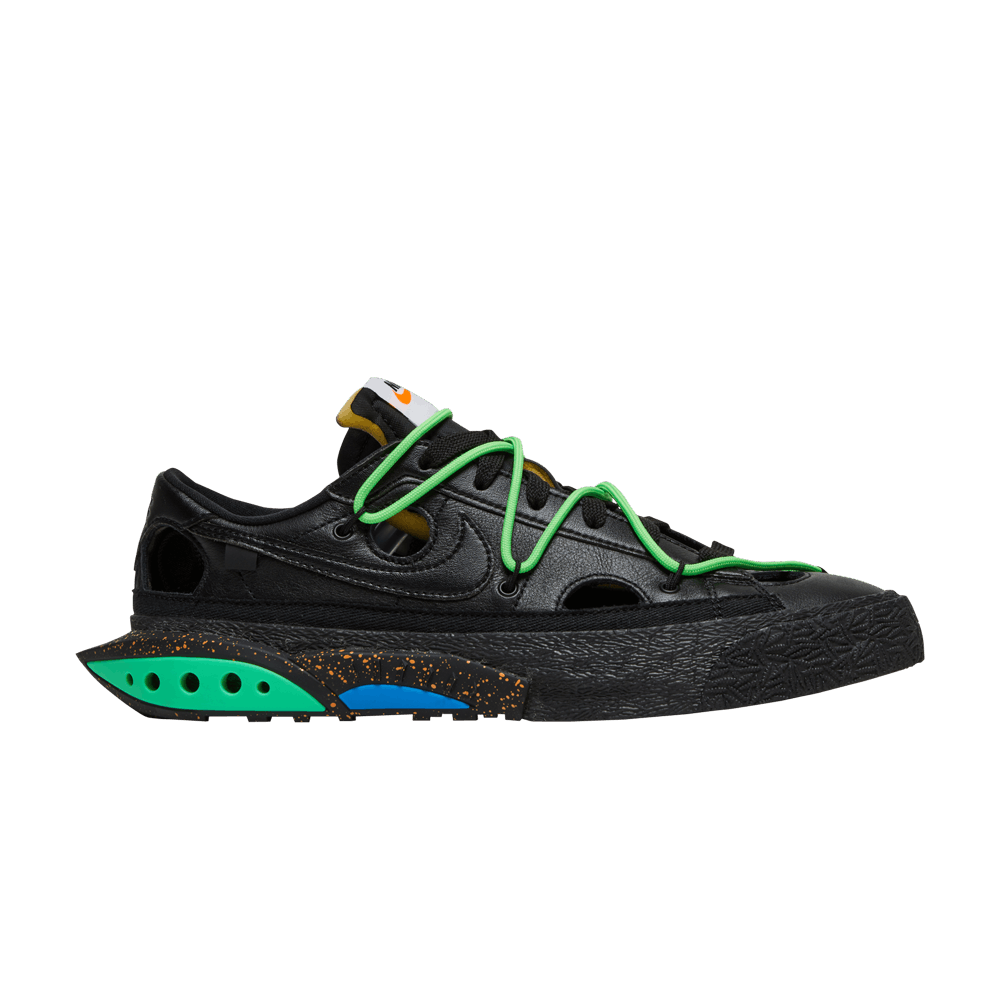 Кроссовки Off-White X Nike Blazer Low 77 "Black And Electro Green"