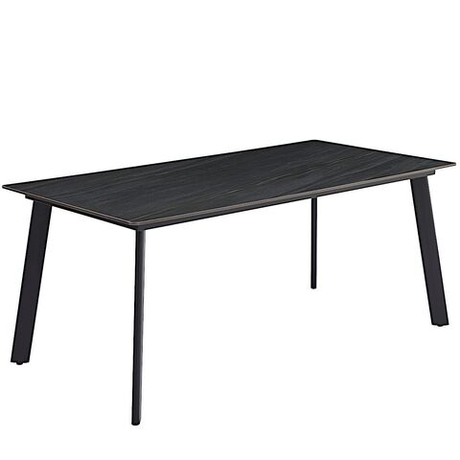 Стол керамический LA ALTA MISTRAL Austrilia sand black 180*90*75, каркас черный