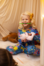 Ярко-синяя пижама