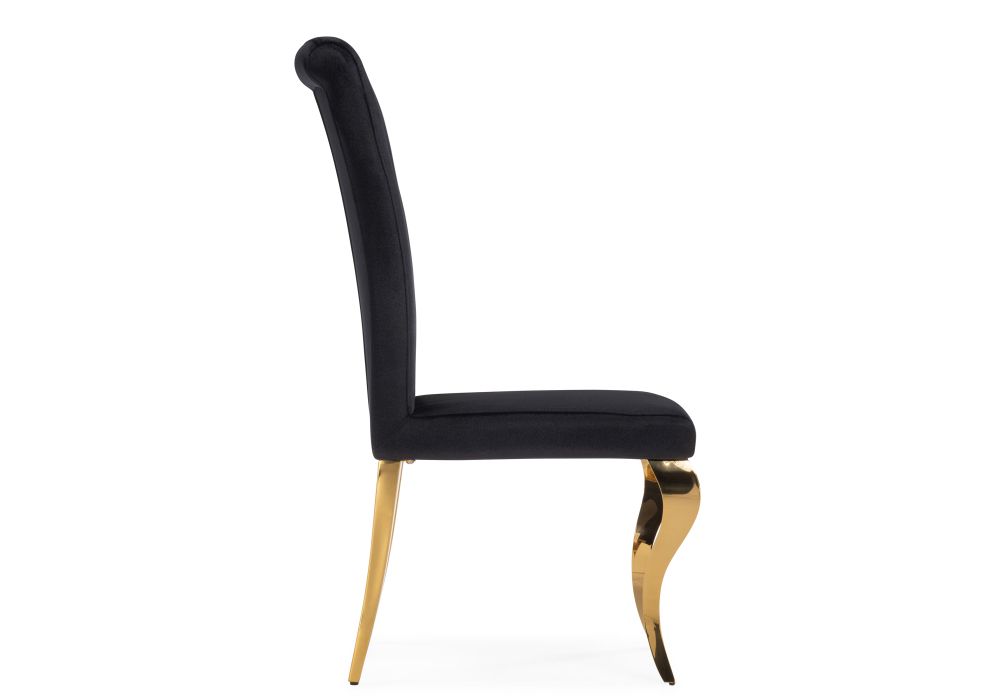 Стул на металлокаркасе Lund black / gold