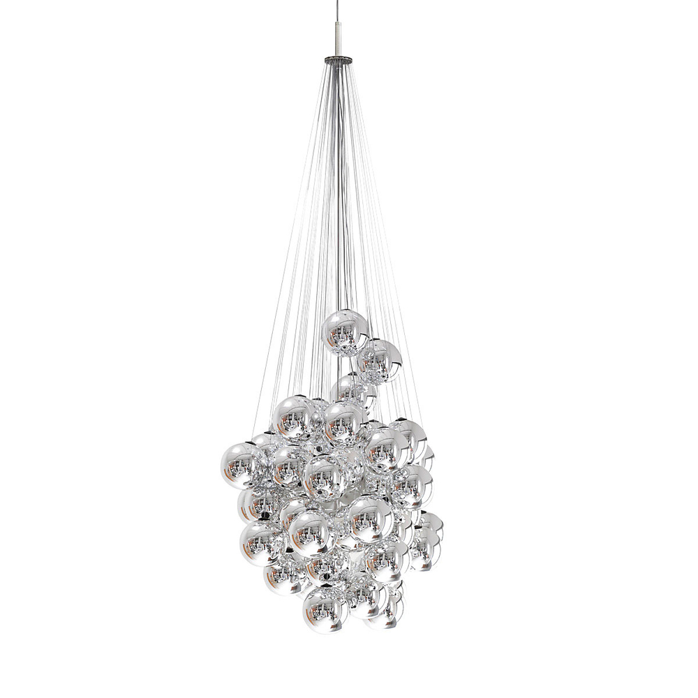 Pendant design lamp  Stochastic by Luceplan (Chrome)