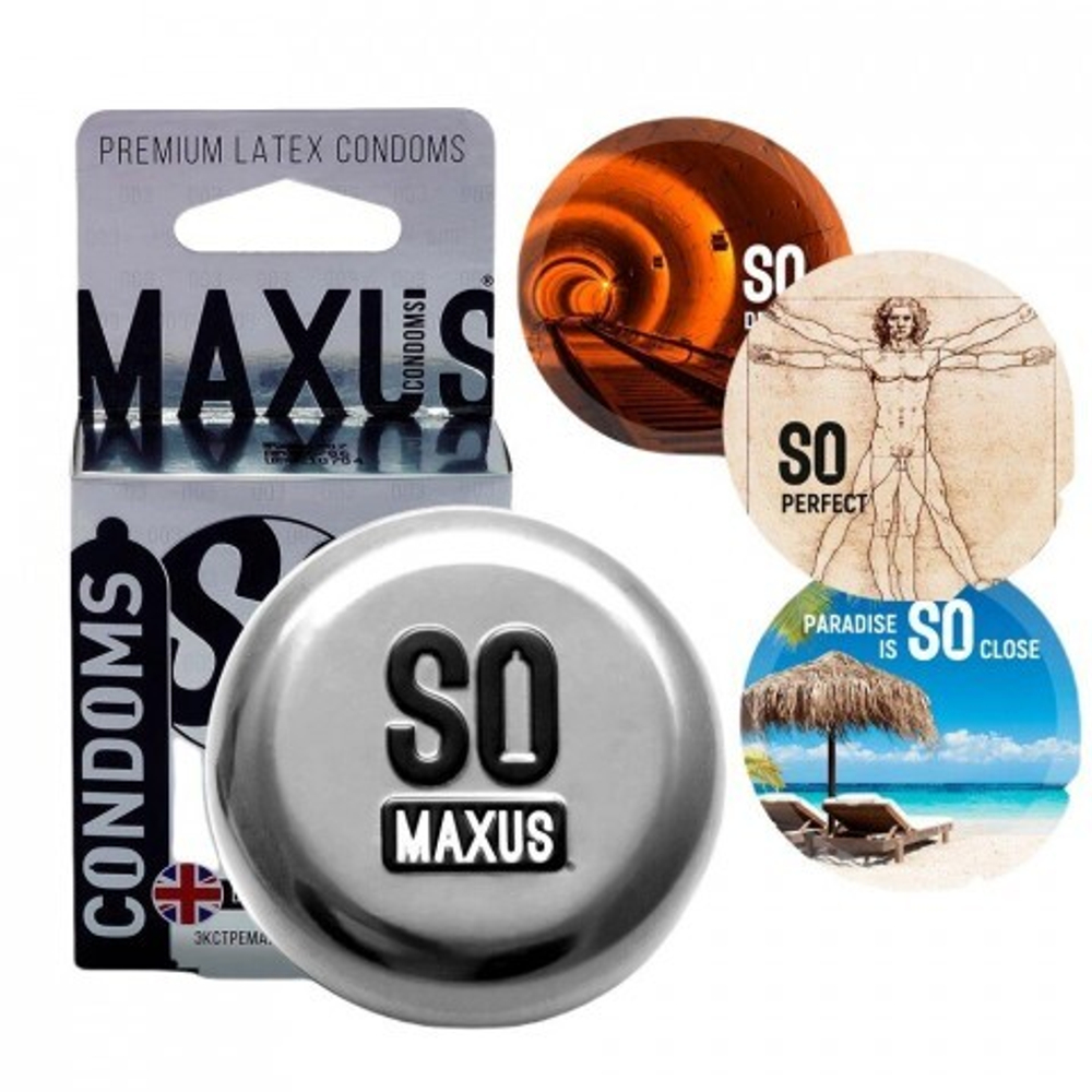 Презервативы экстремально тонкие Maxus Extra Thin 003, 3 шт.