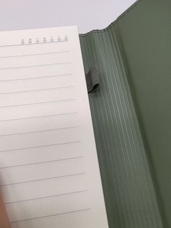 Блокнот подарочный А5 с ручкой О-зеленый (7725-1)