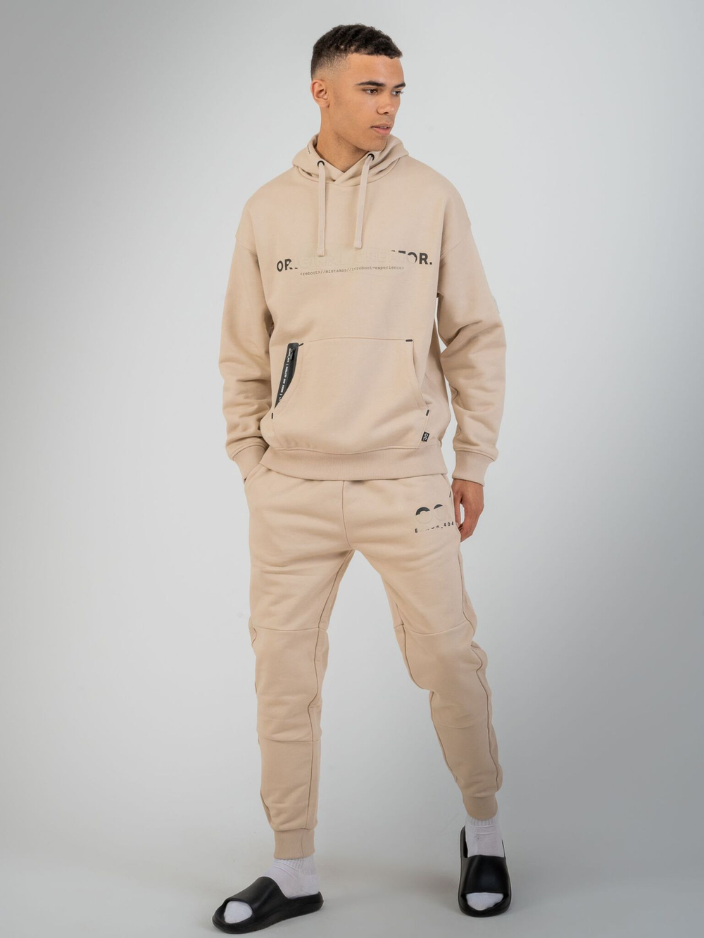 Спортивные штаны мужские ORIGINAL CREATOR, ERROR_404 JOGGERS, Бежевый