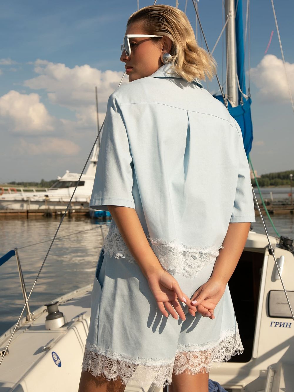 Костюм Курортный роман (голубой) К16013-7М LT Collection