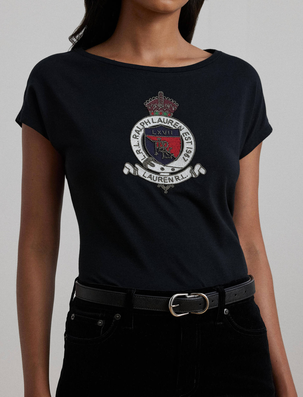 Футболка GRIETA LAUREN RALPH LAUREN - черный(200955438)