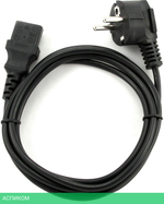 Кабель питания Cablexpert PC-186, 1.8м, Schuko- C13, 6А, черный с заземлением