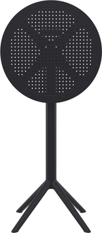 Стол пластиковый барный складной Siesta Contract Sky Folding Bar Table 60, черный