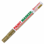 Маркер-краска лаковый (paint marker) 2 мм золотой без ксилола (без запаха) алюминий BRAUBERG PROFESSIONAL (12 штук в упаковке)