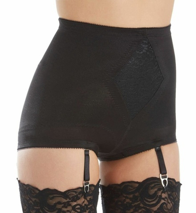 Утягивающие трусы с кружевом сильной степени коррекции (Размер: 7X) (Цвет: черный)