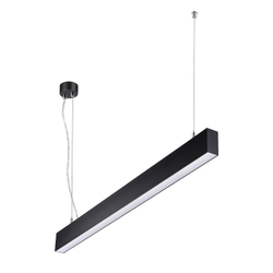 358880 OVER NT22 342 черный Светильник подвесной светодиодный (длина подвесов 1,2м) IP20 LED 4000K 30W вниз + 12W вверх 220V ITER