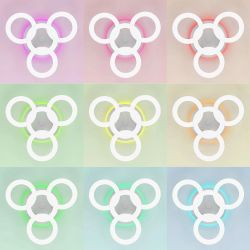 Citilux Паркер Смарт CL225A140E RGB Умная люстра Белая