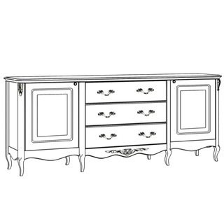 227-231. Комоды широкие