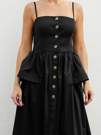 Платье "Черный лебедь" в хлопке