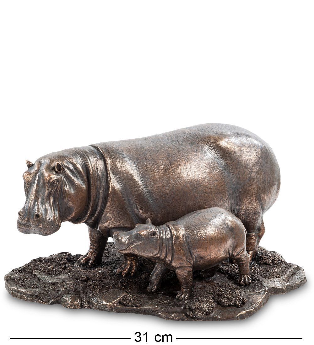 Veronese WS-773 Статуэтка «Бегемот с детенышем»