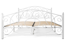 Полутораспальная кровать Викси 140х200 белая