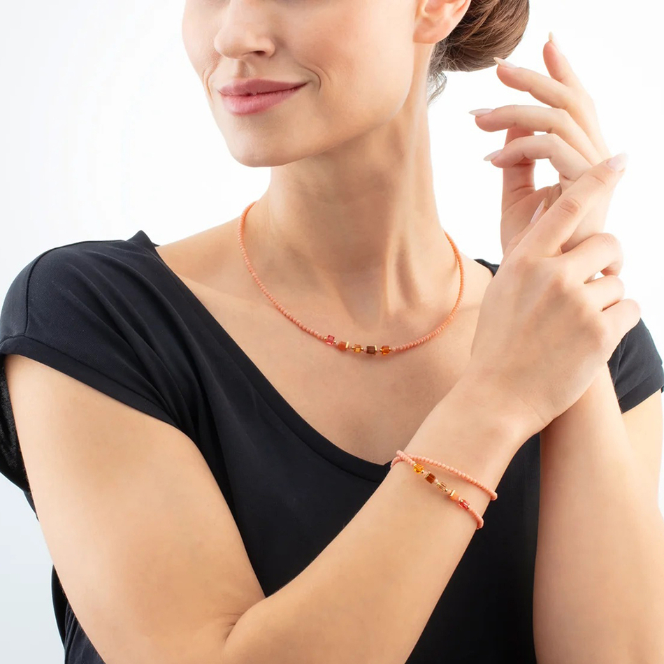 Колье Coeur de Lion Orange 4464/10-0200