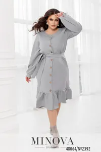 Платье 2392-серый Minova