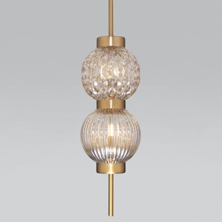 Подвесной светильник Eurosvet Plaza 50186/2 латунь