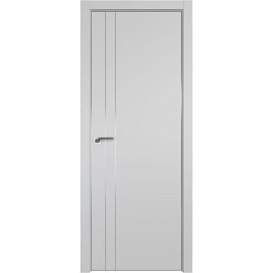 Межкомнатная дверь unilack Profil Doors 42E манхэттен с алюминиевым молдингом