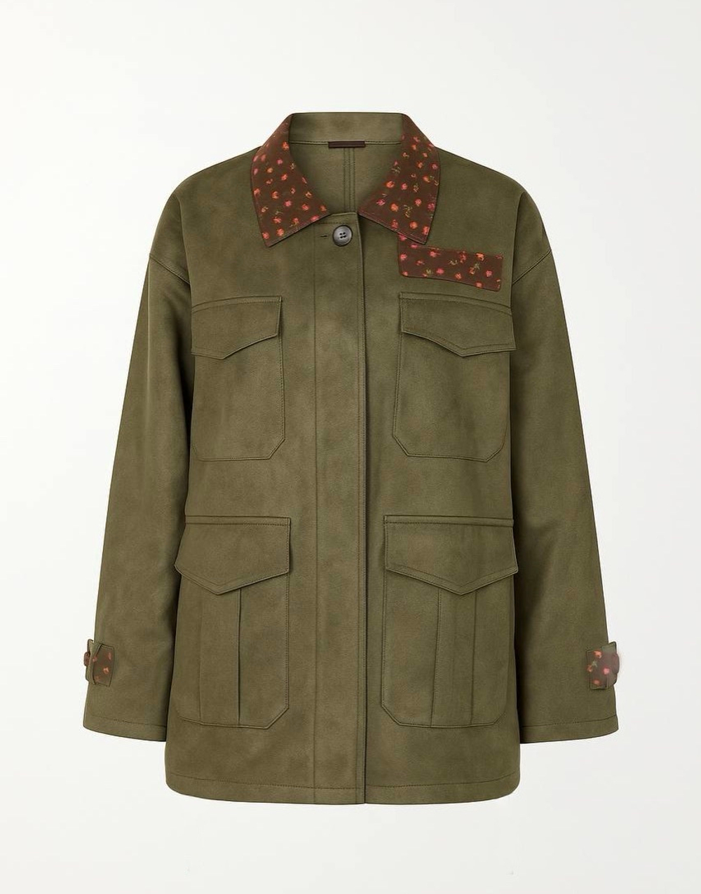 Куртка-пиджак из замши