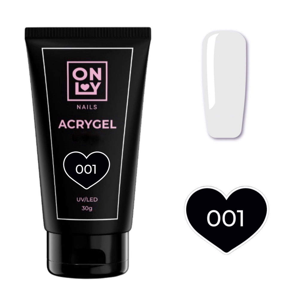 OnlyNails Acrygel, Clear 001, 30 g