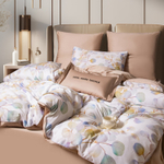 КПБ Сатин Премиум на резинке CPAR048, Евро, 4 наволочки, простынь 140*200*30